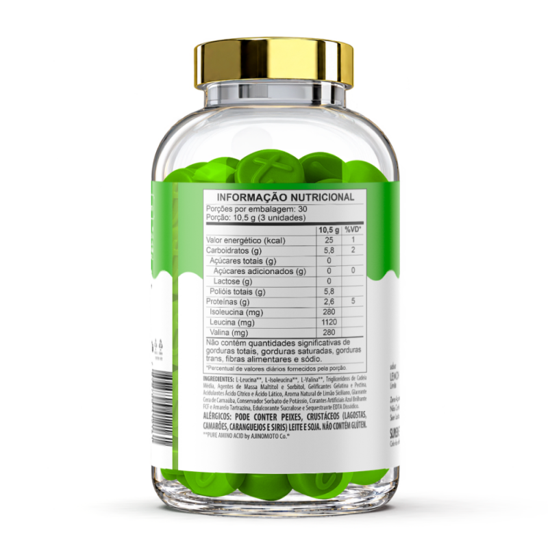 GOALMY GUMMIES BCAA - LEMON - 90 GOMAS