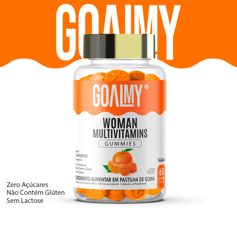 GOALMY GUMMIES WOMAN MULTIVITAMINS - TANGERINE - 60 GOMAS GOALMY GUMMIES WOMAN MULTIVITAMINS - TANGERINE - 60 GOMAS