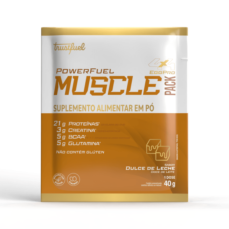 MUSCLE PACK EGG PROTEIN DULCE DE LECHE DISPLAY C/10 MONODOSES