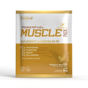 MUSCLE PACK EGG PROTEIN PEANUT BUTTER DISPLAY C/10 MONODOSES